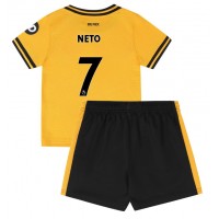 Dětský fotbalový dres Wolves Pedro Neto #7 2024-25 Domácí Krátký Rukáv (+ trenýrky)